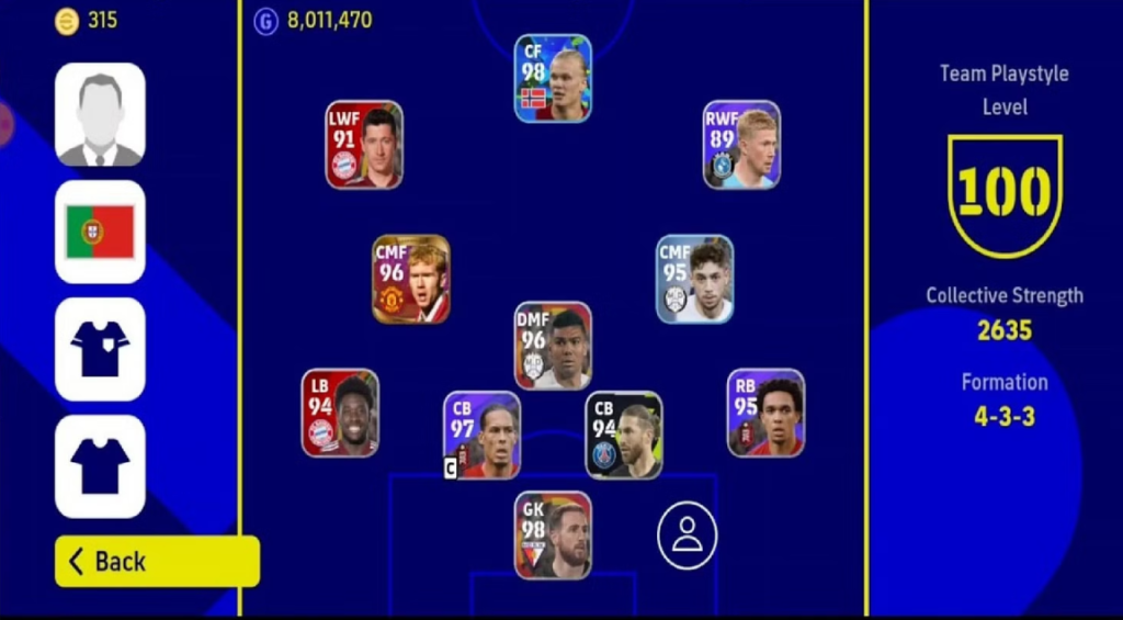 Best Formation in eFootball 2024 Mobile