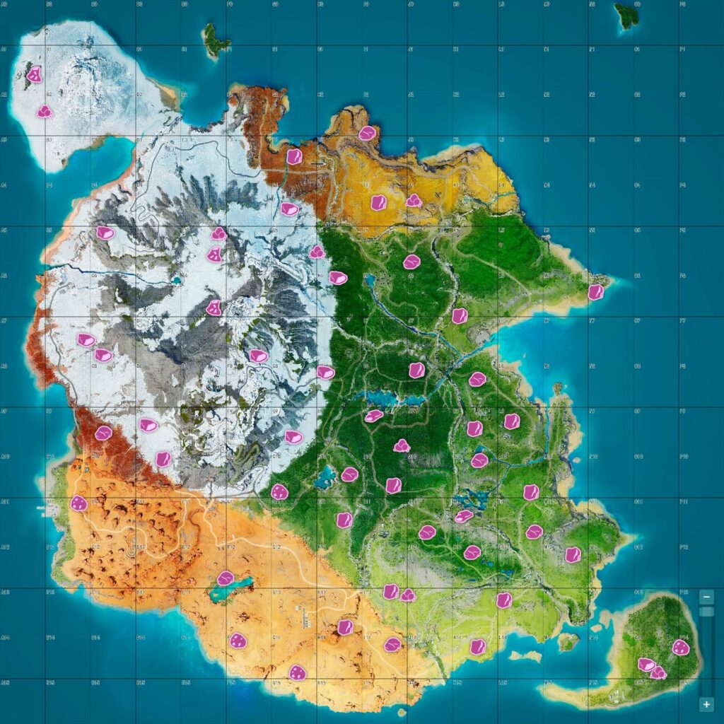 Mine Locations The FRONT Game Map